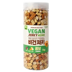닥터케어누트 강아지 비건 영양 육류 알러지 케어 대용량 져키, 1개, 1kg, 혼합맛(고구마/단호박/감자)