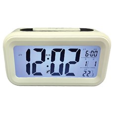 感恩使者 多功能超大數字顯示LED鬧鐘 ZHCN2503-W, 米白色