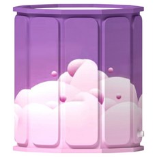 ONE HOUSE 免安裝泡澡桶 泡泡樂密度板折疊泡澡桶 硬板款 OH-M303-2, 夢幻紫, 1個