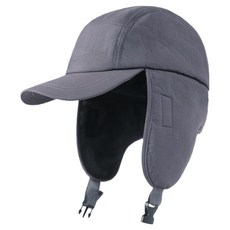 森崴 男士防寒絲絨運動帽, 深灰色, 1個