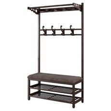 家居設計 玄關衣帽置物架, 黑色