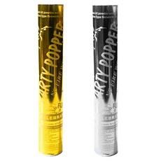 파티쇼 에어샷 행사 파티 축포 컨페티 2종 세트 30cm, 골드, 실버, 1세트