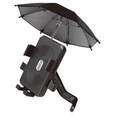 어반카 오토바이 핸드폰 미니 우산 거치대, 블랙, 28 x 29.5 cm
