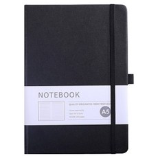 180度完全攤平萬年日誌, 黑色, 1個