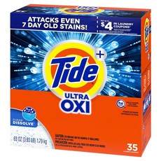Tide 濃縮OXI亮白護色洗衣粉, 1.79kg, 1個