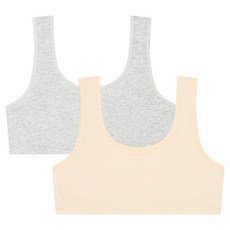 수아팜 주니어용 1단계 면에어로쿨 브라 2p