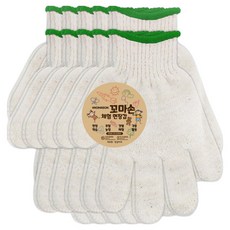 장갑이네 어린이 체험 면장갑 L 고학년용 2p, 백색, 10개