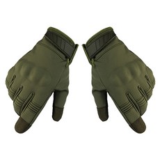 카페레이서 동네형 오토바이 클래식 너클가드 장갑 양손착용 세트 C타입, 올리브