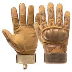 카페레이서 동네형 오토바이 클래식 너클가드 장갑 S타입 양손착용 세트, 브라운