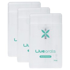 Live orals Brisperfume 去除口臭口腔噴霧, 17ml, 3個
