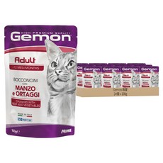 Gemon 啟蒙 主食貓餐包, 100g, 24個, 牛肉+蔬菜