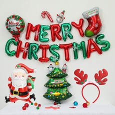 피앤비유니티 크리스마스 풍선세트 모음, 1세트, 12