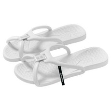 Market Plan 浴室旅行用可折疊超輕量拖鞋, 白色, 1個