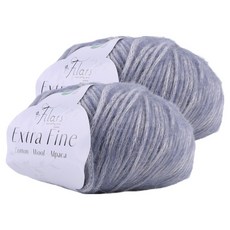 mamaknit 特細編織線, 2個, 靛藍色