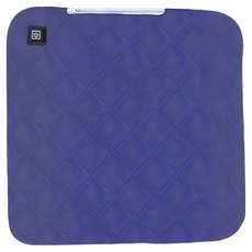 QLZHS 石墨烯多用加熱坐墊/USB智能發熱墊/保暖汽車坐墊/發熱暖背椅墊/秋冬加熱保暖墊, 藏青色, 45 x 45cm