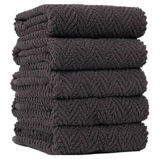 Cotton Harmony 人字紋設計飯店毛巾 200g 40支精梳棉, 石灰色, 5個