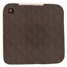 QLZHS 石墨烯多用加熱坐墊/USB智能發熱墊/保暖汽車坐墊/發熱暖背椅墊/秋冬加熱保暖墊, 咖啡色, 45 x 45cm