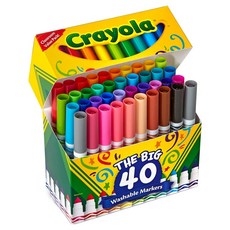 크레욜라 워셔블 굵은선 울트라클린 마커, 1개, 40색