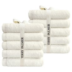 테리파머 호텔 수건 200g 30수 면사, 아이보리, 10개