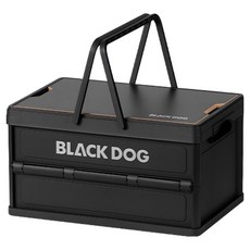 BLACK DOG 黑狗 手提式露營折疊箱 23L BD201, 黑色, 1個, 1層