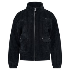 스파이더 여성용 벨벳 골지 자켓 SPKWCNFT354WBLK