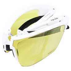 TAG eyewear 眼鏡 可折疊 折疊太陽眼鏡 Fd02sk002-wh, 折疊式 白色 + 黃色鏡片(LENS), 10個