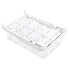Edish 冰箱抽屜盒 8格, 透明色, 1個