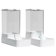 高精寵物 寵物流動餵食飲水套組, 白色, 1套