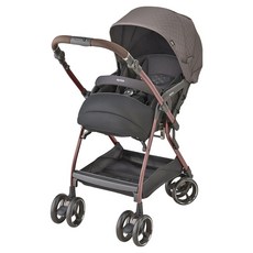 Aprica 愛普力卡 雙向自動四輪推車 Optia Cushion Grace 2139548, 騎士灰