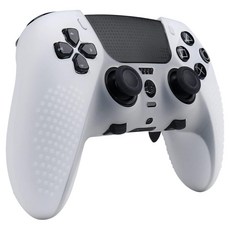 스페이스쉴드 소니 플레이스테이션 PS5 듀얼센스 엣지 호환 엠보 그립 미끄럼방지 논슬립 실리콘 커버 케이스, 투명, 1개