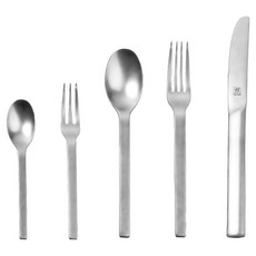 ZWILLING 雙人 Minimale 復古晚餐餐具 30件組 49.5 x 37.5 x 10.5 cm, 銀色, 1套, 5種