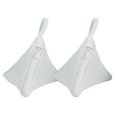 SASOLAB 迷你三角網眼洗衣袋, 全白色, 2個