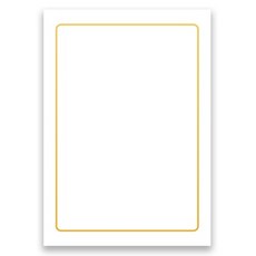 문구마을 금박 상장 용지 라운드 A4 180g, 화이트, 50개