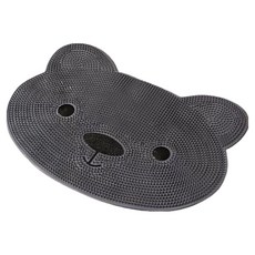 一見鍾情可愛浴室地墊 小熊, 灰色, 1個