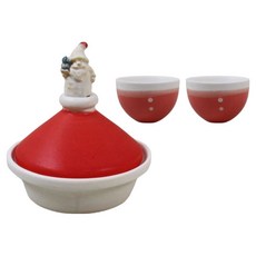 Dalsogum 聖誕節愛酒人士禮物 與聖誕老人一起 情侶陶瓷酒杯組, 混色, 1套