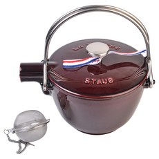 staub 茶壺 16.6 x 12 x 18 cm, 紅色, 1個, 1150ml