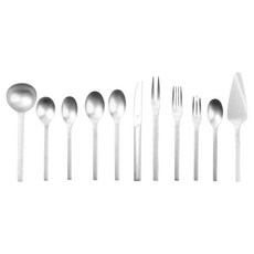 ZWILLING 雙人 Minimale 復古晚餐餐具68件組 49.5 x 37.5 x 10.5 cm, 銀色, 1套, 11種