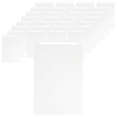 文具村 膠帶黏貼式 白色道林紙 文件信封, 100個, A4