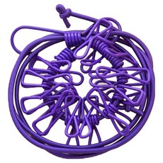 인아트 세탁 빨래집게, 보라색, 1개