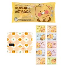 Kakao Friends Ryan 暖暖包收納袋 + 暖暖包隨機出貨 100g x 10p 組, 1套