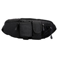 AMERICAN ROAD 馬拉松跑步運動多口袋腰包 BRP1967, 黑色, 1個