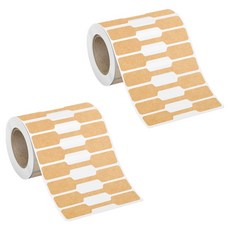 Kokuri 飾品標籤貼紙 價格標籤捲筒 牛皮紙 設計1 1000入組 5W0801, 2個, 500入