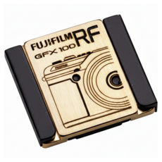 디노 Fuji XM5 / GFX100RF 핫슈 커버 XM5 전용 2 x 2 cm, 1개, 황동