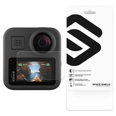 SPACE SHIELD 適用於 GoPro MAX Armor Flex 觸控螢幕液晶保護鋼化玻璃貼 2片組, 1套, 單一商品