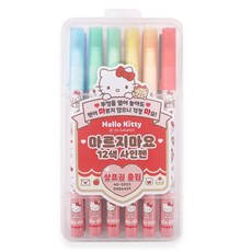 마르지마요 산리오 캐릭터즈 사인펜 12종 세트, 헬로키티, 1세트