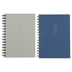 PINKFOOT 心靈紀錄抄寫筆記本2種套組, 混合顏色, 1套