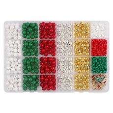 MaDaKkuMi 聖誕節串珠手鍊鑰匙圈製作套組 02 Jingle Gam B, 混合顏色, 1套