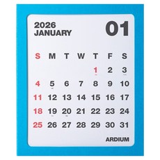 ARDIUM 2026 彩色框架日曆, 藍色, 1個