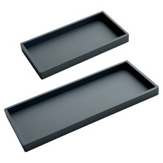 MONACO OLIVE 現代矽膠託盤 小型 + 大型組合, 灰色, 1套