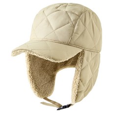 American Road 防寒滑雪/滑雪板用羊羔毛鋪棉帽 BRP2024, 米色, 1個